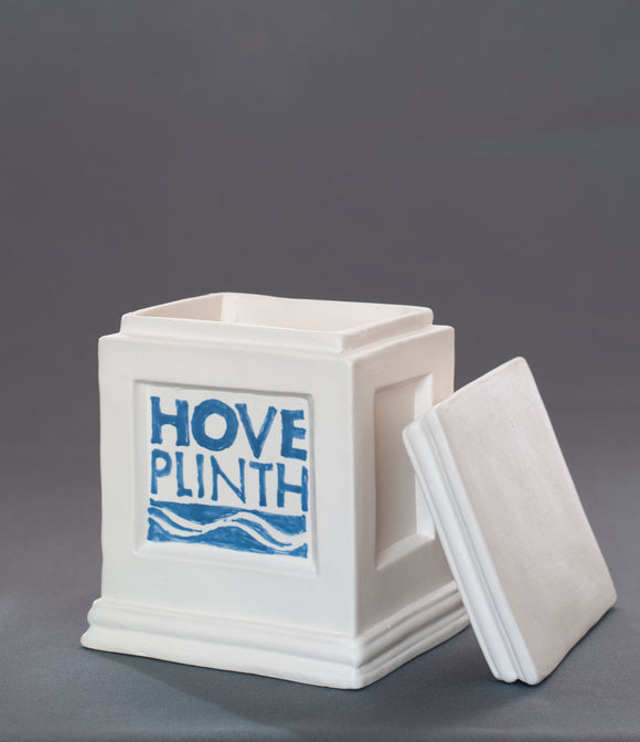 Jackie Summerfield - Plinth with lid and logo